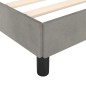 vidaXL Estructura de cama de terciopelo gris claro 140x190 cm vidaXL Estructura de cama de terciopelo gris claro 140x190 cm