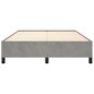 vidaXL Estructura de cama de terciopelo gris claro 140x200 cm vidaXL Estructura de cama de terciopelo gris claro 140x200 cm