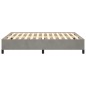 vidaXL Estructura de cama de terciopelo gris claro 140x200 cm vidaXL Estructura de cama de terciopelo gris claro 140x200 cm