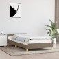 vidaXL Estructura de cama con cabecero de tela gris taupe 90x200 cm vidaXL Estructura de cama con cabecero de tela gris taupe 90x200 cm
