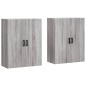 vidaXL Armarios de pared 2 unidades gris Sonoma 69,5x34x90 cm vidaXL Armarios de pared 2 unidades gris Sonoma 69,5x34x90 cm