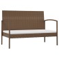 vidaXL Set muebles de jardín 8 piezas y cojines ratán sintético marrón vidaXL Set muebles de jardín 8 piezas y cojines ratán sintético marrón