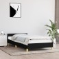 vidaXL Estructura de cama con cabecero de tela negro 100x200 cm vidaXL Estructura de cama con cabecero de tela negro 100x200 cm