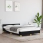vidaXL Estructura de cama con cabecero de tela negro 120x200 cm vidaXL Estructura de cama con cabecero de tela negro 120x200 cm
