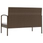 vidaXL Set muebles de jardín 8 piezas y cojines ratán sintético marrón vidaXL Set muebles de jardín 8 piezas y cojines ratán sintético marrón