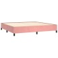 vidaXL Estructura de cama de terciopelo rosa 200x200 cm vidaXL Estructura de cama de terciopelo rosa 200x200 cm