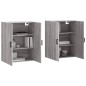 vidaXL Armarios de pared 2 unidades gris Sonoma 69,5x34x90 cm vidaXL Armarios de pared 2 unidades gris Sonoma 69,5x34x90 cm