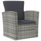 vidaXL Set de muebles de jardín 16 pzas y cojines ratán sintético gris vidaXL Set de muebles de jardín 16 pzas y cojines ratán sintético gris