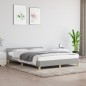 vidaXL Estructura de cama con cabecero de tela gris claro 140x200 cm vidaXL Estructura de cama con cabecero de tela gris claro 140x200 cm