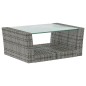 vidaXL Set de muebles de jardín 16 pzas y cojines ratán sintético gris vidaXL Set de muebles de jardín 16 pzas y cojines ratán sintético gris