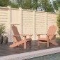 vidaXL Sillas de jardín Adirondack 2 unidades HDPE marrón vidaXL Sillas de jardín Adirondack 2 unidades HDPE marrón
