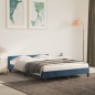 vidaXL Estructura cama con cabecero terciopelo azul oscuro 140x190 cm vidaXL Estructura cama con cabecero terciopelo azul oscuro 140x190 cm