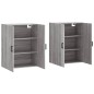 vidaXL Armarios de pared 2 unidades gris Sonoma 69,5x34x90 cm vidaXL Armarios de pared 2 unidades gris Sonoma 69,5x34x90 cm