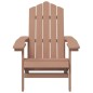 vidaXL Sillas de jardín Adirondack 2 unidades HDPE marrón vidaXL Sillas de jardín Adirondack 2 unidades HDPE marrón