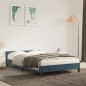 vidaXL Estructura cama con cabecero terciopelo azul oscuro 120x200cm vidaXL Estructura cama con cabecero terciopelo azul oscuro 120x200cm