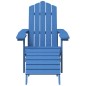 vidaXL Silla jardín Adirondack con reposapiés y mesa HDPE aguamarina vidaXL Silla jardín Adirondack con reposapiés y mesa HDPE aguamarina