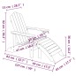 vidaXL Silla jardín Adirondack con reposapiés y mesa HDPE aguamarina vidaXL Silla jardín Adirondack con reposapiés y mesa HDPE aguamarina