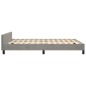 vidaXL Estructura de cama con cabecero terciopelo gris claro 140x190cm vidaXL Estructura de cama con cabecero terciopelo gris claro 140x190cm