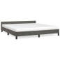 vidaXL Estructura cama con cabecero terciopelo gris oscuro 180x200 cm
