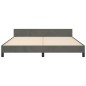 vidaXL Estructura cama con cabecero terciopelo gris oscuro 180x200 cm