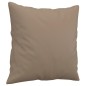 vidaXL Cojines decorativos 2 uds cuero sintético capuchino 40x40 cm vidaXL Cojines decorativos 2 uds cuero sintético capuchino 40x40 cm