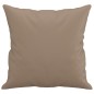 vidaXL Cojines decorativos 2 uds cuero sintético capuchino 40x40 cm vidaXL Cojines decorativos 2 uds cuero sintético capuchino 40x40 cm