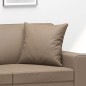 vidaXL Cojines decorativos 2 uds cuero sintético capuchino 40x40 cm vidaXL Cojines decorativos 2 uds cuero sintético capuchino 40x40 cm