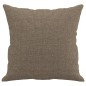 vidaXL Cojines decorativos 2 uds tela gris taupe 40x40 cm vidaXL Cojines decorativos 2 uds tela gris taupe 40x40 cm