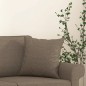 vidaXL Cojines decorativos 2 uds tela gris taupe 40x40 cm vidaXL Cojines decorativos 2 uds tela gris taupe 40x40 cm