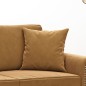 vidaXL Cojines decorativos 2 uds terciopelo marrón 40x40 cm