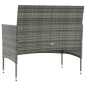 vidaXL Set de muebles de jardín 8 pzas y cojines ratán sintético gris vidaXL Set de muebles de jardín 8 pzas y cojines ratán sintético gris