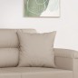 vidaXL Cojines decorativos 2 uds tela microfibra crema 40x40 cm vidaXL Cojines decorativos 2 uds tela microfibra crema 40x40 cm