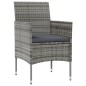 vidaXL Set de muebles de jardín 8 pzas y cojines ratán sintético gris vidaXL Set de muebles de jardín 8 pzas y cojines ratán sintético gris