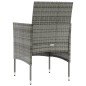 vidaXL Set de muebles de jardín 8 pzas y cojines ratán sintético gris vidaXL Set de muebles de jardín 8 pzas y cojines ratán sintético gris