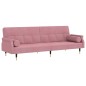 vidaXL Sofá cama con cojines terciopelo rosa vidaXL Sofá cama con cojines terciopelo rosa