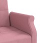 vidaXL Sofá cama con cojines terciopelo rosa vidaXL Sofá cama con cojines terciopelo rosa
