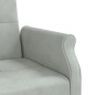 vidaXL Sofá cama con cojines terciopelo gris claro vidaXL Sofá cama con cojines terciopelo gris claro