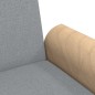 vidaXL Sofá cama con reposabrazos tela gris claro vidaXL Sofá cama con reposabrazos tela gris claro