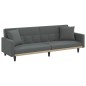 vidaXL Sofá cama con cojines tela gris oscuro vidaXL Sofá cama con cojines tela gris oscuro