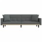 vidaXL Sofá cama con cojines tela gris oscuro vidaXL Sofá cama con cojines tela gris oscuro