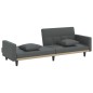 vidaXL Sofá cama con cojines tela gris oscuro vidaXL Sofá cama con cojines tela gris oscuro