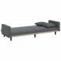 vidaXL Sofá cama con cojines tela gris oscuro vidaXL Sofá cama con cojines tela gris oscuro