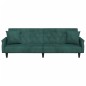 vidaXL Sofá cama con reposabrazos terciopelo verde oscuro vidaXL Sofá cama con reposabrazos terciopelo verde oscuro