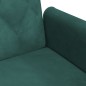 vidaXL Sofá cama con reposabrazos terciopelo verde oscuro vidaXL Sofá cama con reposabrazos terciopelo verde oscuro