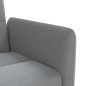 vidaXL Sofá cama con portavasos tela gris claro vidaXL Sofá cama con portavasos tela gris claro
