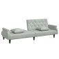 vidaXL Sofá cama con reposabrazos terciopelo gris claro vidaXL Sofá cama con reposabrazos terciopelo gris claro