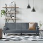 vidaXL Sofá cama con reposabrazos terciopelo gris oscuro vidaXL Sofá cama con reposabrazos terciopelo gris oscuro