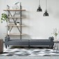 vidaXL Sofá cama con reposabrazos terciopelo gris oscuro vidaXL Sofá cama con reposabrazos terciopelo gris oscuro