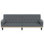 vidaXL Sofá cama con reposabrazos tela gris oscuro vidaXL Sofá cama con reposabrazos tela gris oscuro