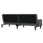 vidaXL Sofá cama con reposabrazos tela gris oscuro vidaXL Sofá cama con reposabrazos tela gris oscuro